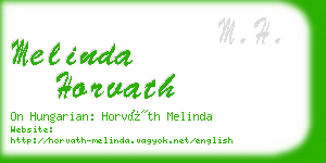 melinda horvath business card